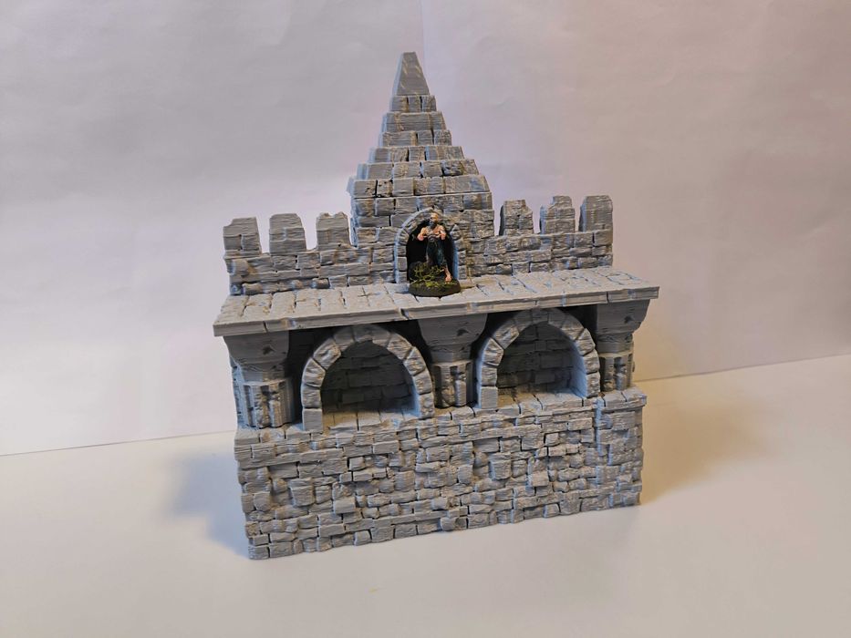 Zrujnowany mur 4(Lost City) RPG Diorama Makieta D&D