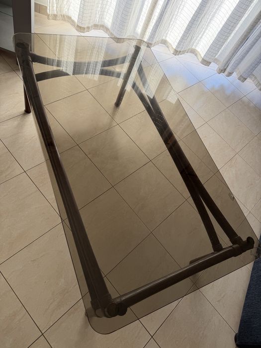 Mesa Centro com Tampo em Vidro