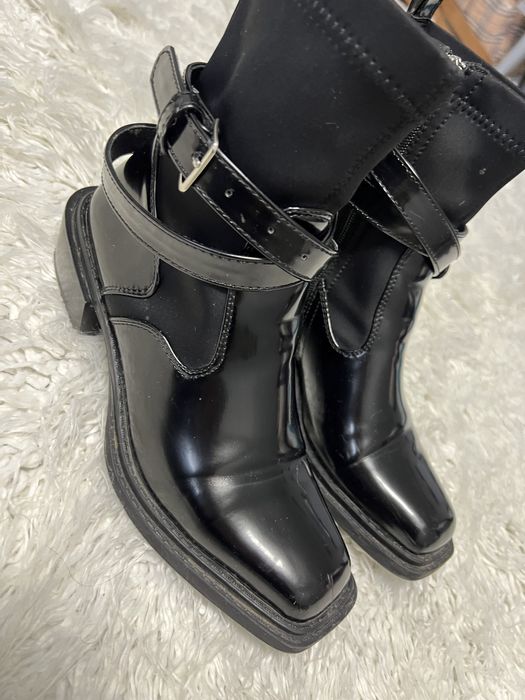 Сапоги козаки чорні