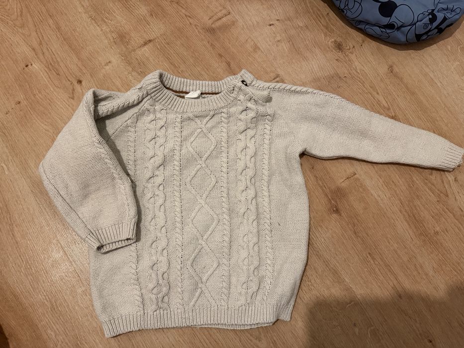Sweterek hm niemowlecy r86