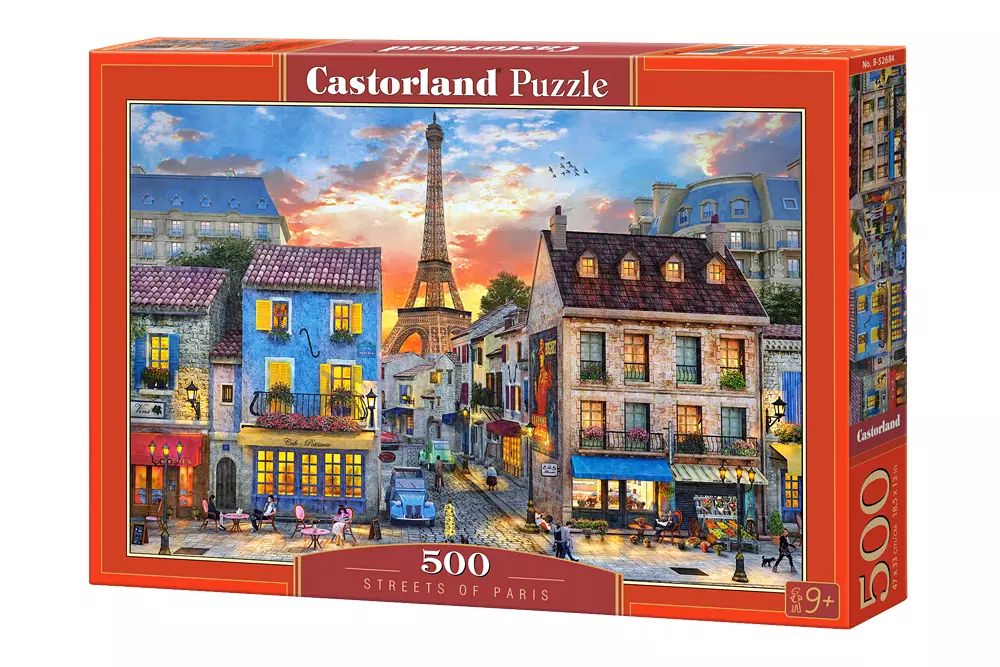 Puzzle 500 elementów. Ulice Paryża. Castorland. Nowy Produkt