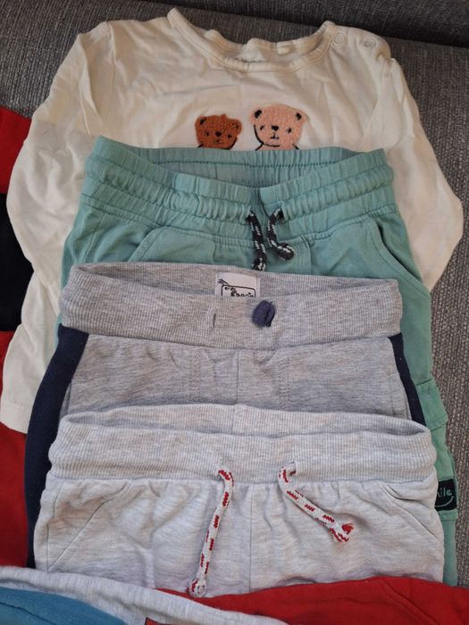 Bluzy i spodnie niemowlęce dla chlopca 92
