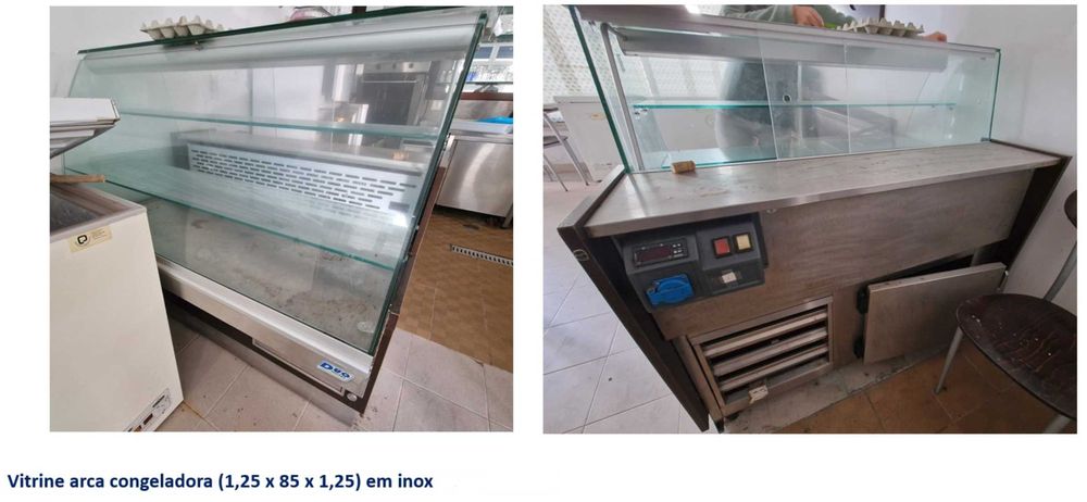 Recheio mobiliário de café/churrasqueira em inox