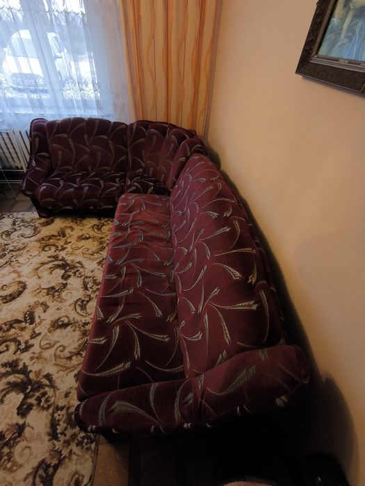 Duży narożnik rozkładany z funkcją spania