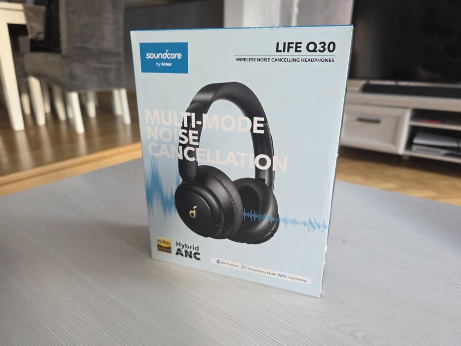 Słuchawki Soundcore Life Q30 ANC stan idealny, nowe pady, pełny zestaw JAK ZE SKLEPU