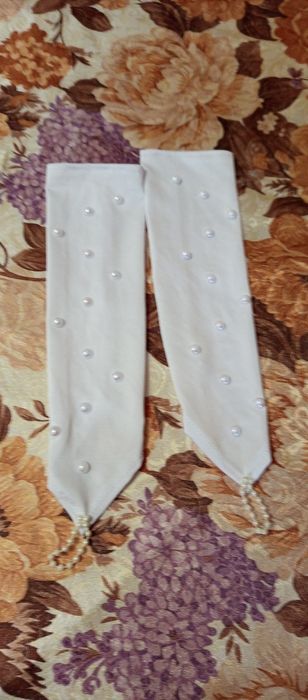 Перчатки через палец митенки девочке 3-5лет