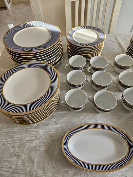 Porcelana Wałbrzych zestaw obiadowo-kawowy