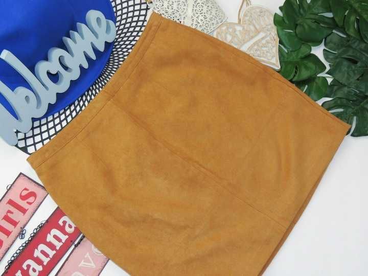 Cubus Spódniczka karmel zamsz XS