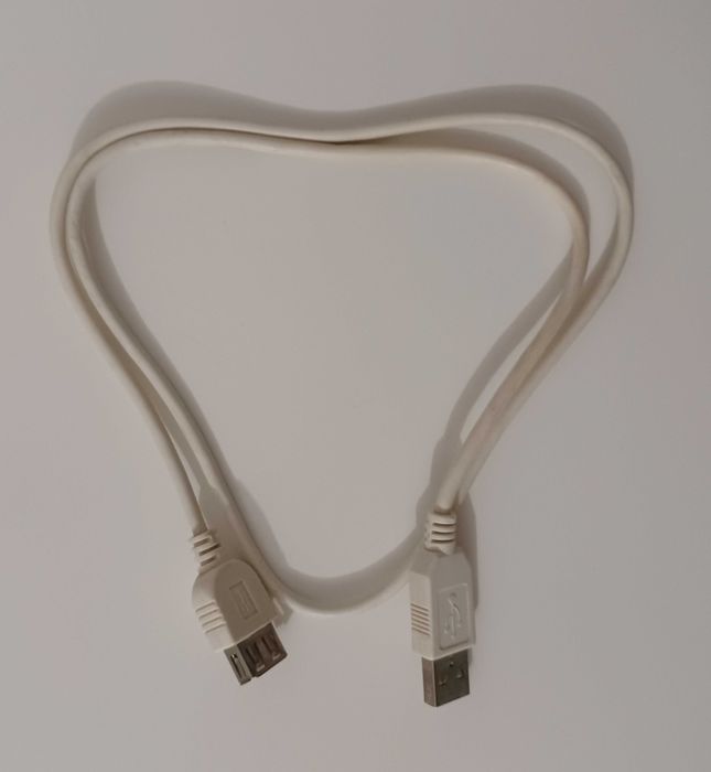 Cabo extensão USB A macho - USB A fêmea 1m