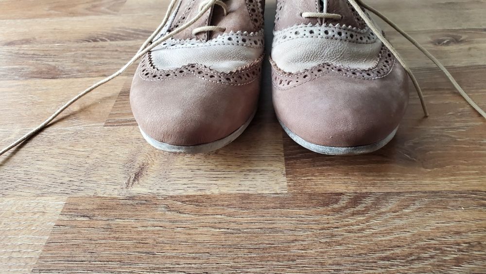 Туфлі оксфорди шкіра нубук 38р