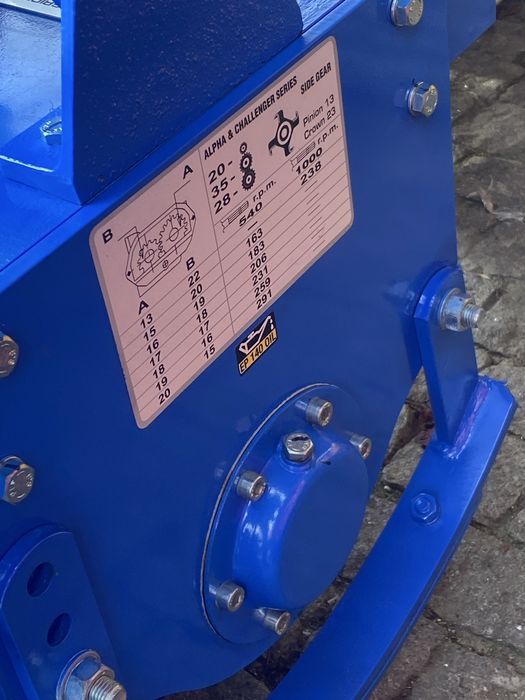 Fresa agricola reforçada caixa de velocidades de carretos