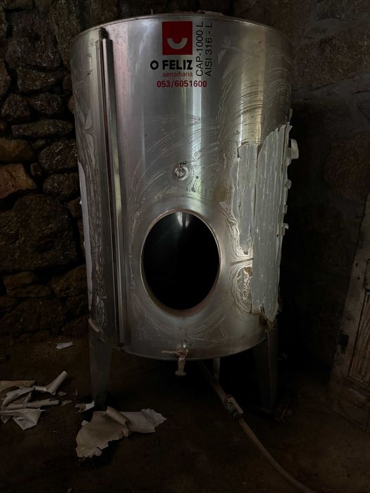 Cuba 1000L Aço Inoxidável - Marca OFeliz