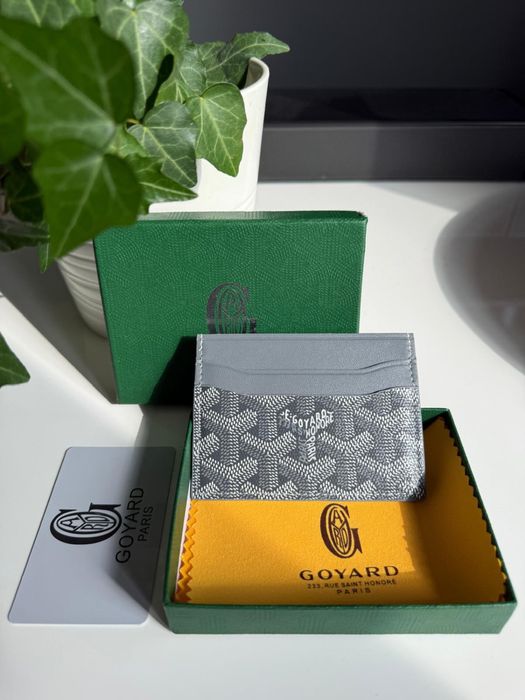goyard st. sulpice card holder grey