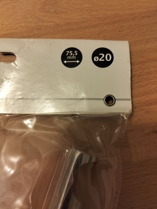 Encaixe para cortina metal prateado