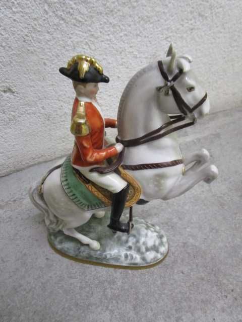 Rara Escultura Cavaleiro Escola equitação espanhola Viena Austria