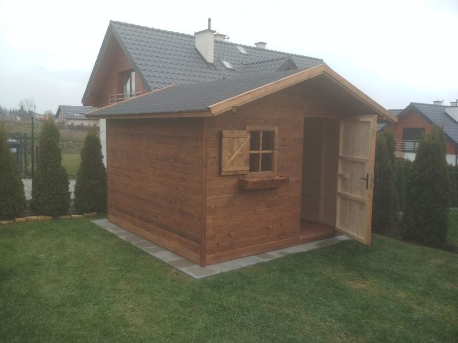 Domek drewniany, narzędziowy, szopka na narzędzia