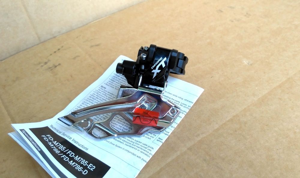 Передний переключатель Shimano Deore XT FD-M786 2х10, (новый)
