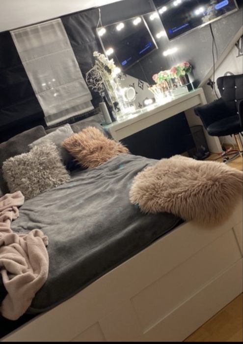 Łózko ikea + materac 160x200