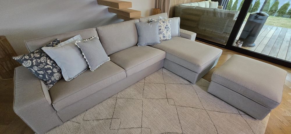 Narożnik z pufą ikea super stan !!!