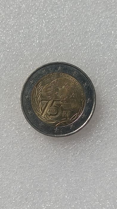 Moeda de 2€ unicef francesa