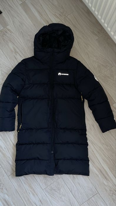 Подовжений хлопчачий пуховик