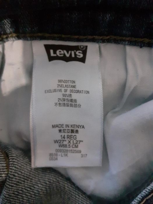 Calças Levi's 511 Slim Tamanho 27