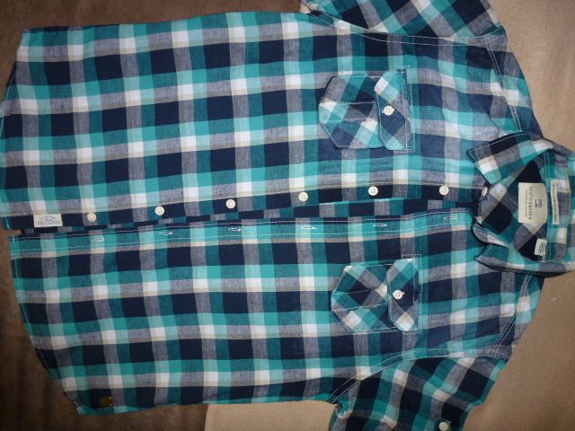 SCOTCH&SODA koszula oryginalna krótki rękaw kratka roz. S