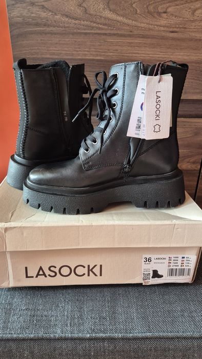 Czarne Botki Lasocki