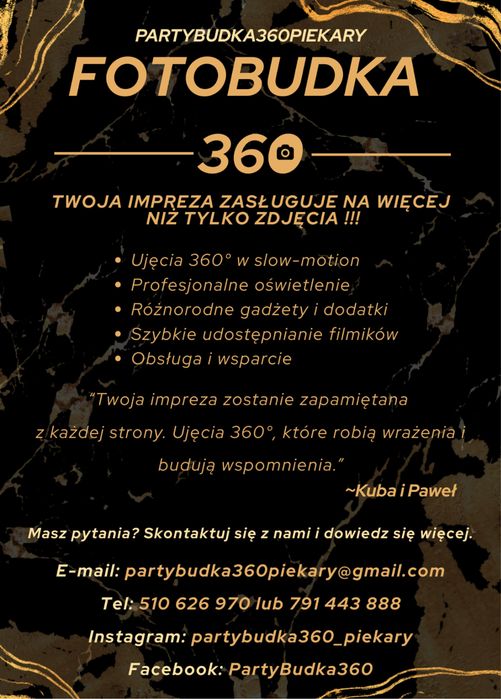 FotoBudka 360!! ATRAKCYJNE CENY!!