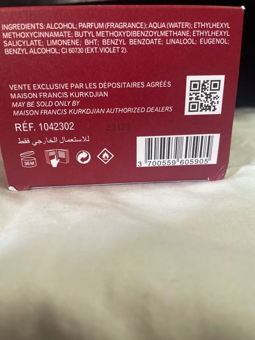 Maison Francis Kurkdjian Baccarat Rouge 540 Extrait de Parfum 70ml – Selado