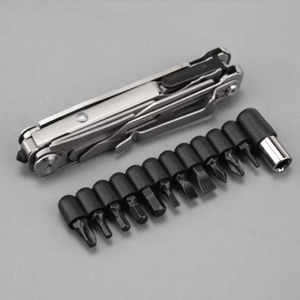 Мультитул с ножницами и набором бит фиксатор лезвия по типу leatherman ...