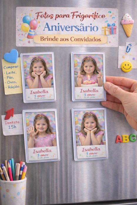 Íman personalizado com fotografia para frigorifico