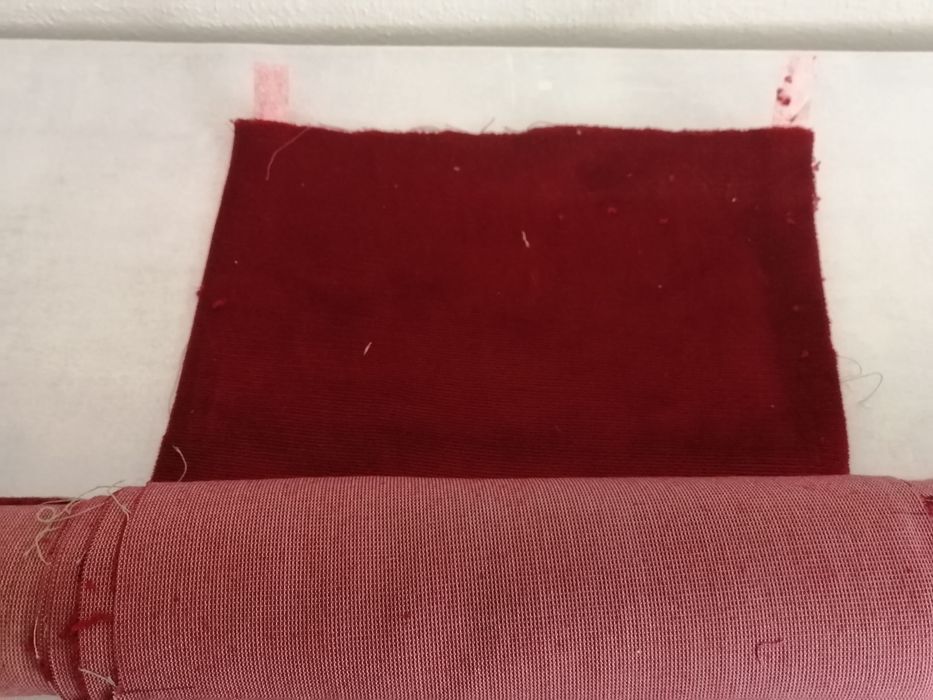 peça de veludo negro