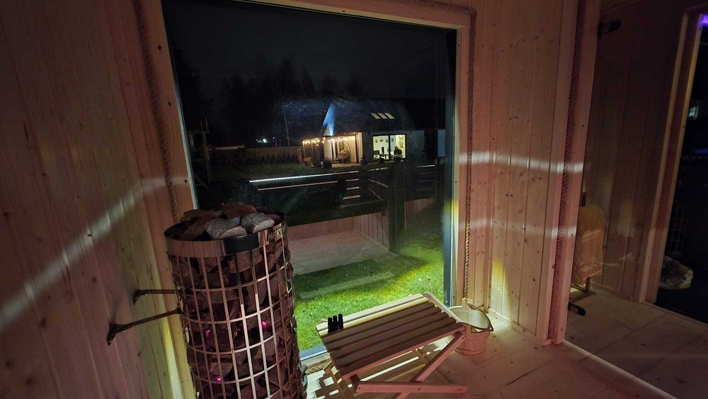 Sauna ogrodowa domek ogrodowy jacuuzi