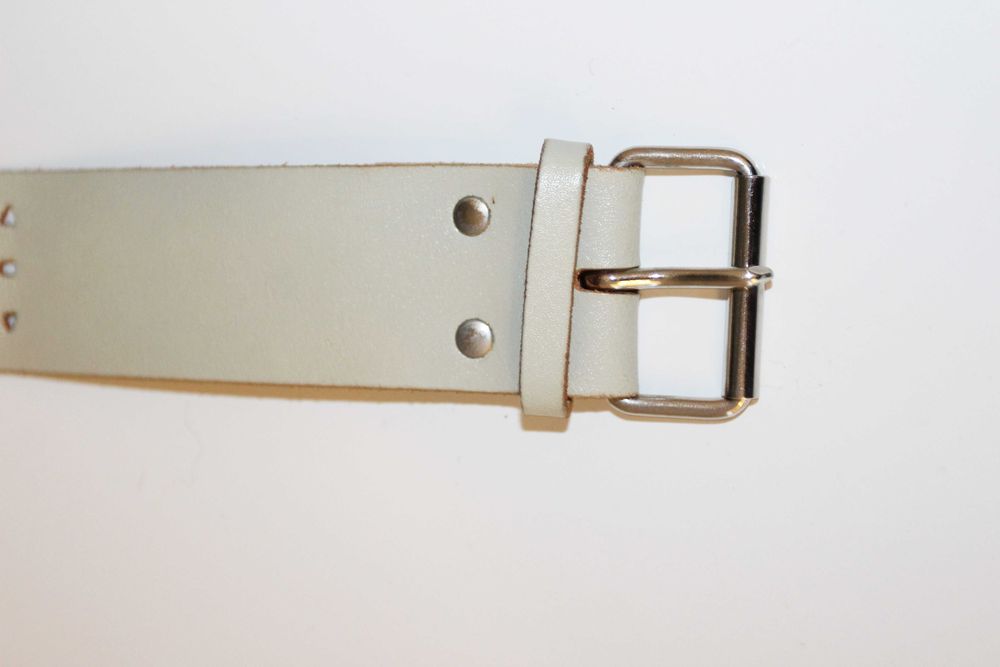 Pasek skóra naturalna, 90 cm, stan idealny