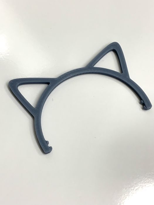 Opaska szara uszy kota dla lalki rainbow high 1 sztuka