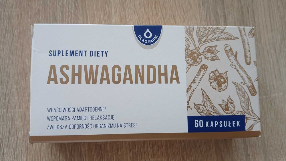 ASHWAGANDHA OLEOFARM 60 kapsułek - 08.2027 + 1 dodatkowy blister gratis
