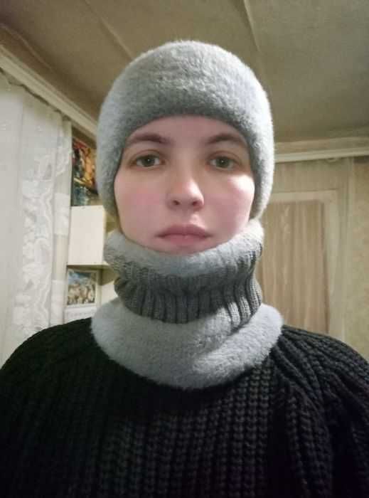 Шапка плюс шарф набор