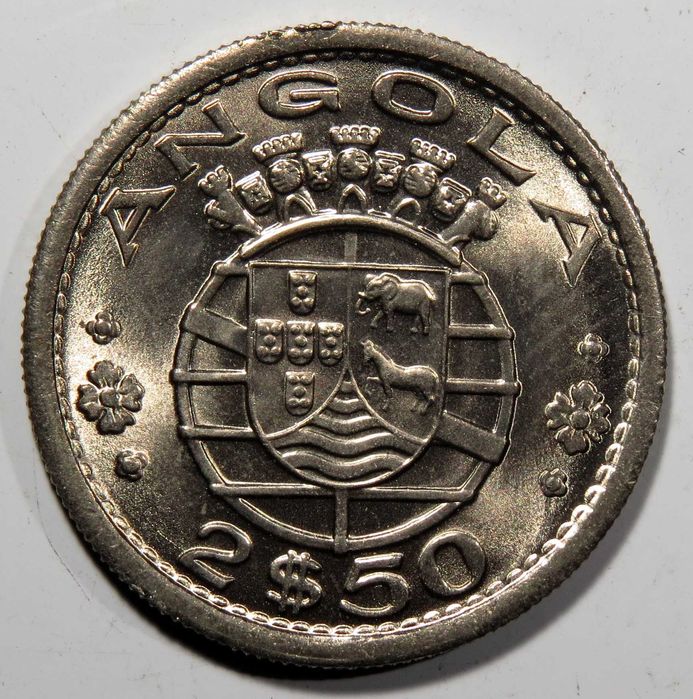 Angola Portuguesa - 2,5 Escudos 1967 e 20 Centavos 1962 - Soberbas