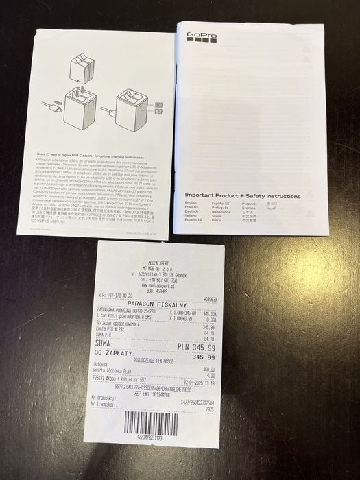 Podwójna ładowarka do baterii GoPro 13