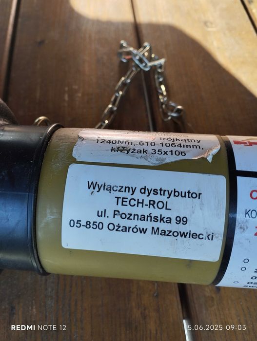 wałek wom marki KARDAN,do ciągnika.