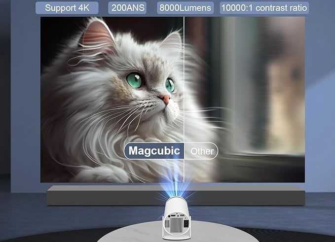 Projektor Magcubic HY300 PRO Nowa Wersja WIFI6 Przenośny Smart ANDROID