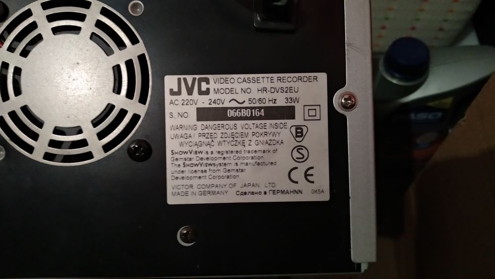 Leitor de MiniDV e superVHS e gravador de VHS