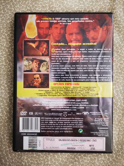 DVD Raro Balas e Bolinhos - O Regresso