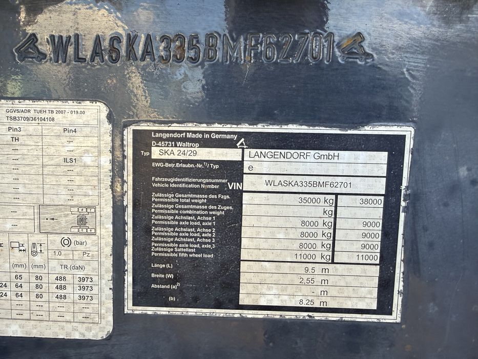 LANGENDORF Ska 24/29 Wywrotka 32,26 m³