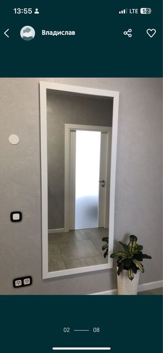 Дзеркало настінне, велике підлогове з ніжкою. Зеркало большое для дома