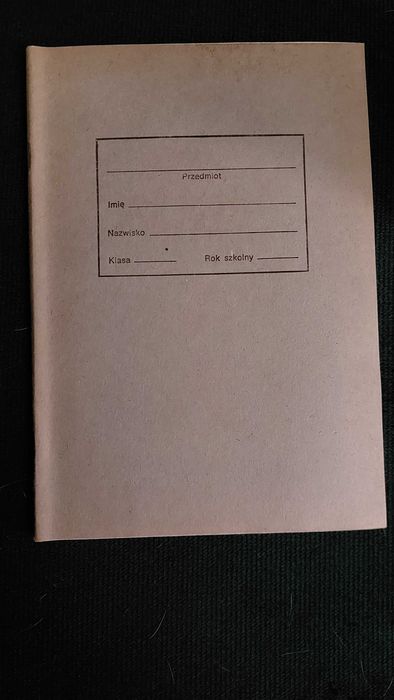 Zeszyt PRL A5 i okładka Wrocławskie Zakłady Wyrobów Papierowych
