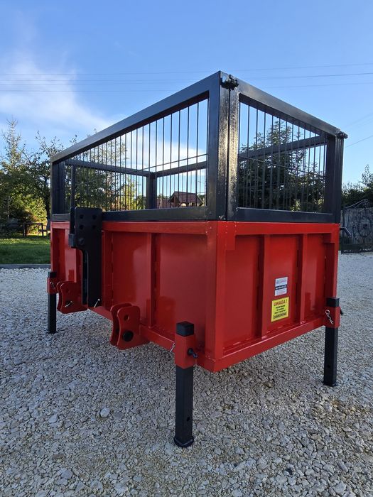 Masywna skrzynia transportowa- kiper lemiesz nadstawki stopki