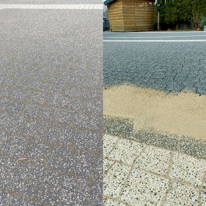 Mycie kostki brukowej