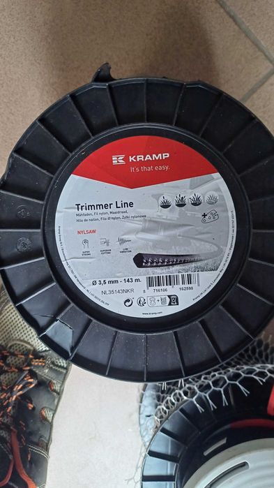 NL35143NKR Żyłka tnąca Ø 3.5mm 143m kwadrat Nylsaw